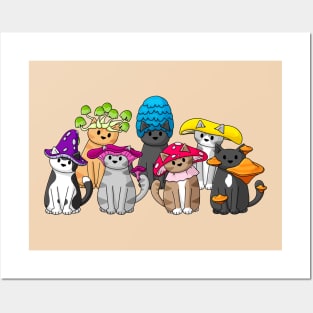 Mushroom Cats Gang Posters and Art